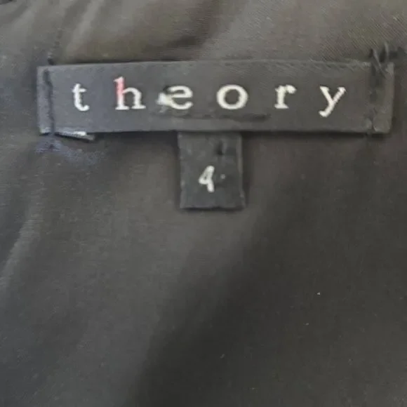 Theory Style #90171233 Blk Wool/Spndx Slvls Jumpsuit, Wide Leg, Sz. 4, EUC